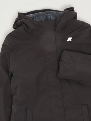 3. Veste pour fille Denise Marmotte en tissu imperméable Noir-Bleu