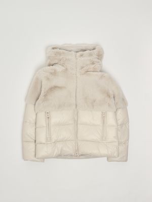 Mädchenjacke Fanevil aus Nylon Hellgrau Blauer