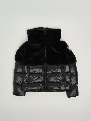 Mädchenjacke Fanevil aus Nylon Schwarz Blauer