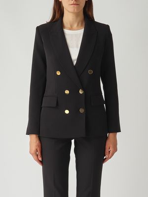 Baila stretch cady blazer for women Black Nenette