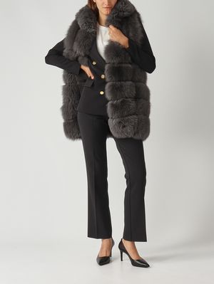 3. Blazer de mujer Baila de cady elástico Negro