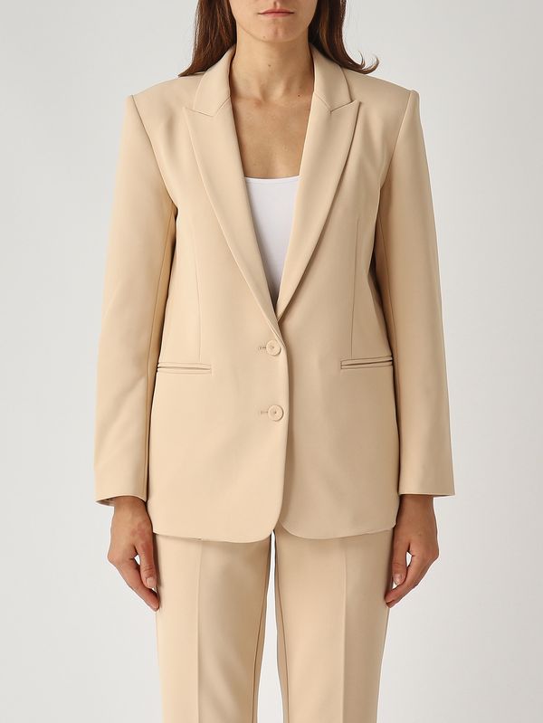 1. Blazer de mujer Blissey en cady elástico Natural Nenette blissey