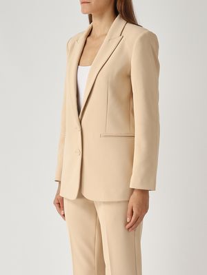 4. Blazer de mujer Blissey en cady elástico Natural