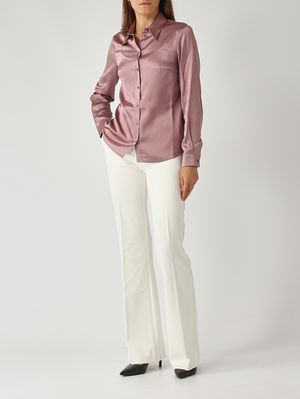 2. Camisa de mujer de seda Malva
