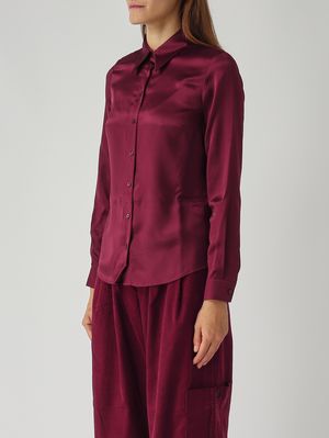 3. Camisa de mujer de seda Rubí