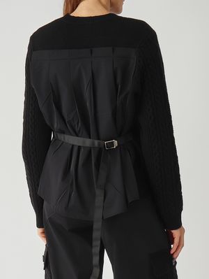 5. Jersey de mujer Mig en mezcla de lana merino Negro