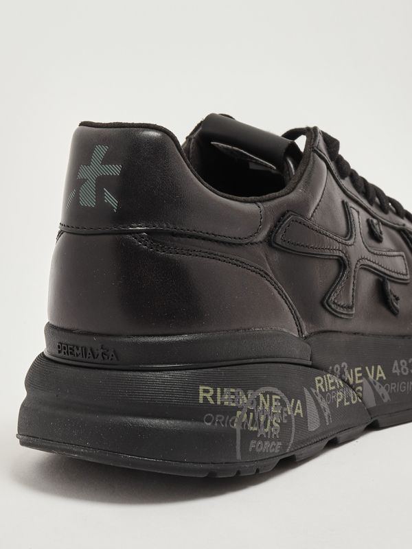 5. Zapatillas de hombre Mick 1453N en piel Negro Premiata mik01453