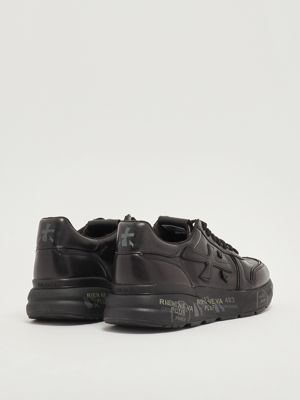 3. Zapatillas de hombre Mick 1453N en piel Negro
