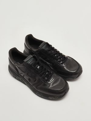 2. Zapatillas de hombre Mick 1453N en piel Negro