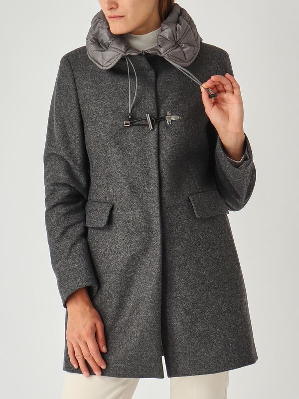 5. Abrigo de mujer Toggle de mezcla de lana Gris Humo Fay naw59513430xmy