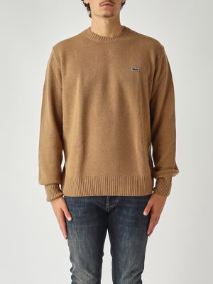 Pull homme en laine Chameau Lacoste
