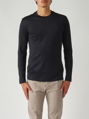 Herren-T-Shirt aus Baumwolljersey Marineblau Emporio Armani