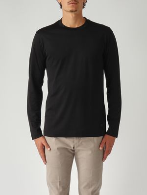 Herren-T-Shirt aus Baumwolljersey Schwarz Emporio Armani