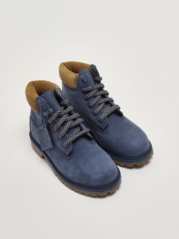 2. Anfibi bambino in nubuck Blu Timberland tb0a2ctg