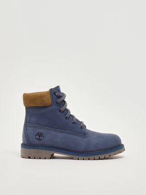 Nubuck-Kinderstiefel Blau Timberland