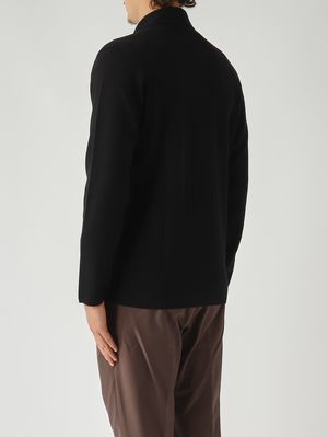 4. Chaqueta de lana para hombre Negro
