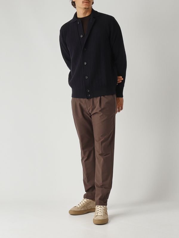 2. Cardigan uomo in extrafine merino Navy Filippo de Laurentiis ca3mlwm7f