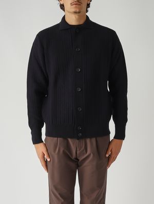 1. Cardigan uomo in extrafine merino Navy