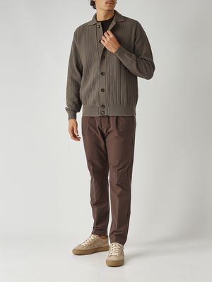 2. Cardigan uomo in extrafine merino Salvia