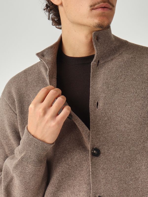 Men's wool and cashmere jacket bb1mltwc12d turtle dove | Caposerio.com