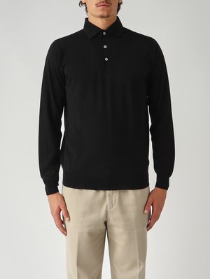 Pull homme en mérinos royal Noir Filippo de Laurentiis