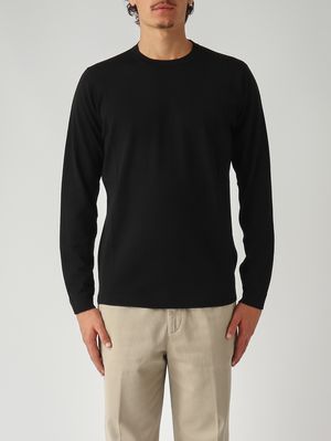 Maglia uomo in royal merino Nero Filippo de Laurentiis