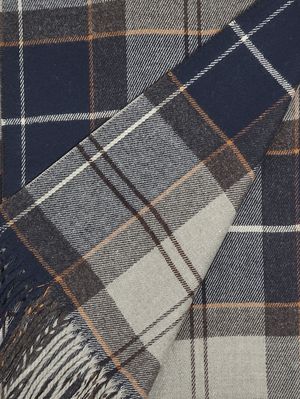 2. Sciarpa uomo Galingale in maglia Grigio Chiaro