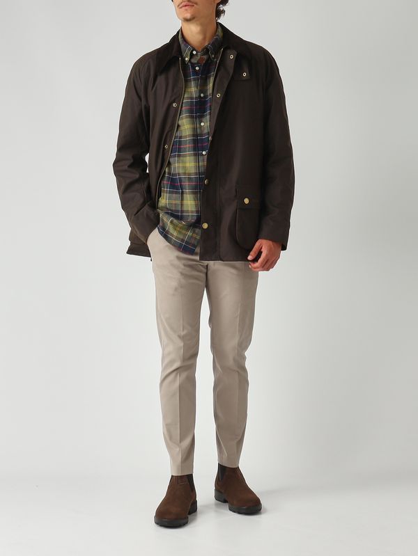 2. Veste homme Ashby en coton ciré Olive Foncé Barbour mwx0339
