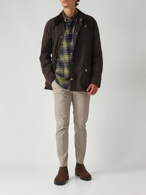 2. Veste homme Ashby en coton ciré Olive Foncé