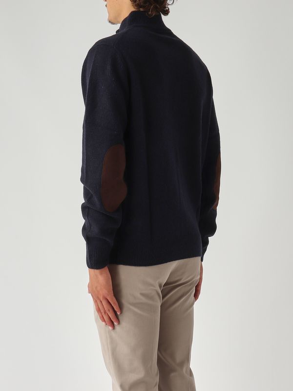 4. Lupetto uomo Essential in lana Navy Barbour mkn0585