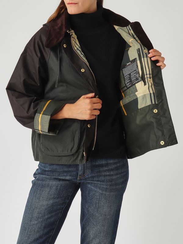 6. Veste femme Reighton Spey en coton ciré Sage Barbour lwx1397