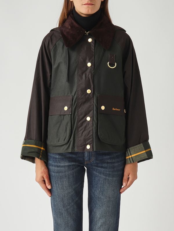 1. Veste femme Reighton Spey en coton ciré Sage Barbour lwx1397