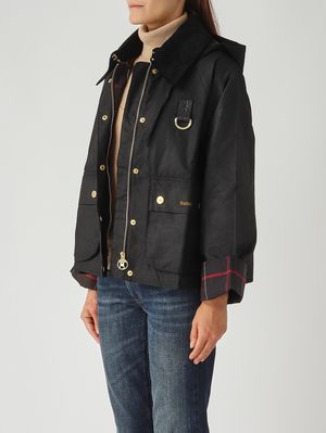 3. Giacca donna Reighton Spey in cotone cerato Nero
