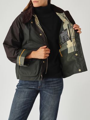 6. Veste femme Reighton Spey en coton ciré Sage