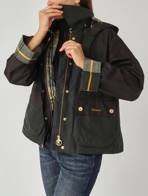 5. Veste femme Reighton Spey en coton ciré Sage