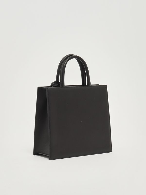 3. Women's Leather Shop Bag Midi Handbag Black MC2 Saint Barth shbm0001