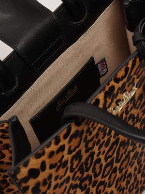 6. Women's Leather Shop Bag Midi Handbag Animalist