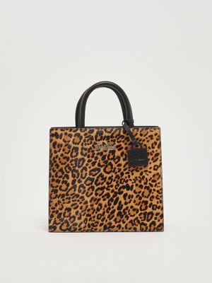 1. Women's Leather Shop Bag Midi Handbag Animalist