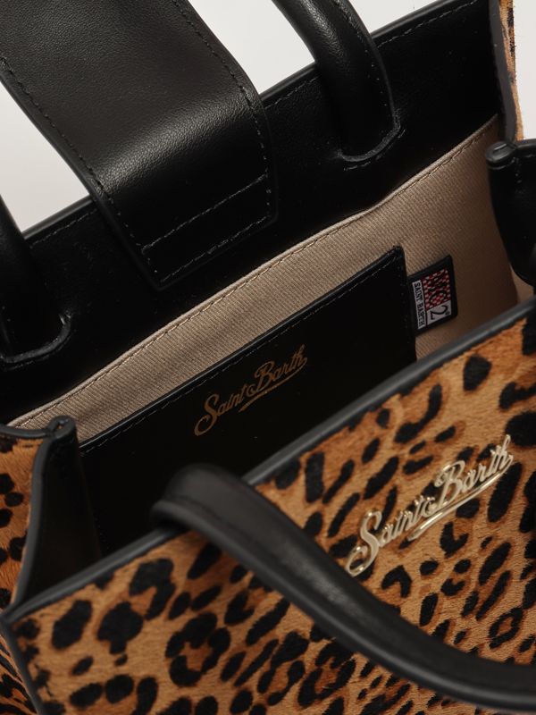 5. Bolso de mujer Shop Bag Mini de piel Marrón MC2 Saint Barth shbm0002