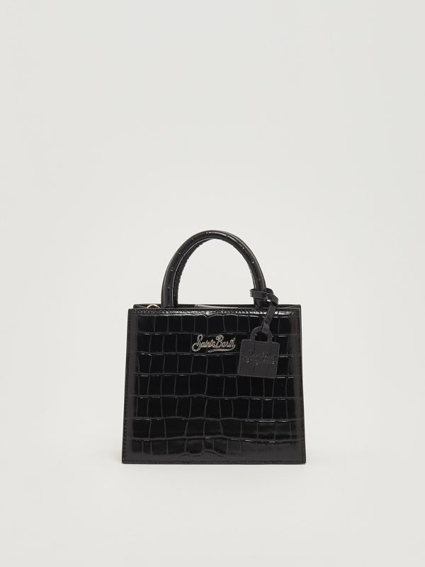 1. Bolso de mujer Shop Bag Mini de piel Negro MC2 Saint Barth shbm0002