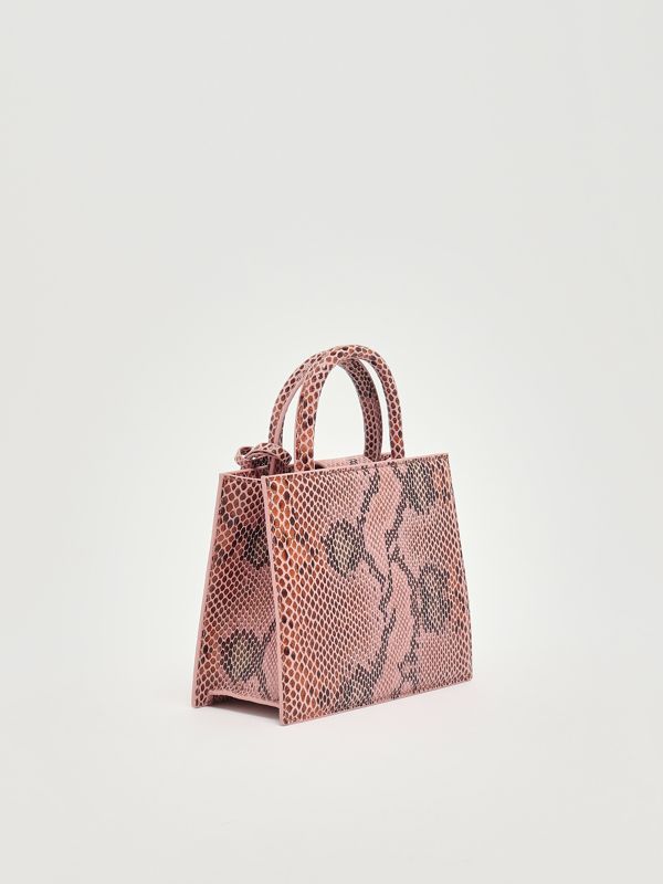 3. Bolso de mujer Shop Bag Mini de piel Rosa MC2 Saint Barth shbm0002