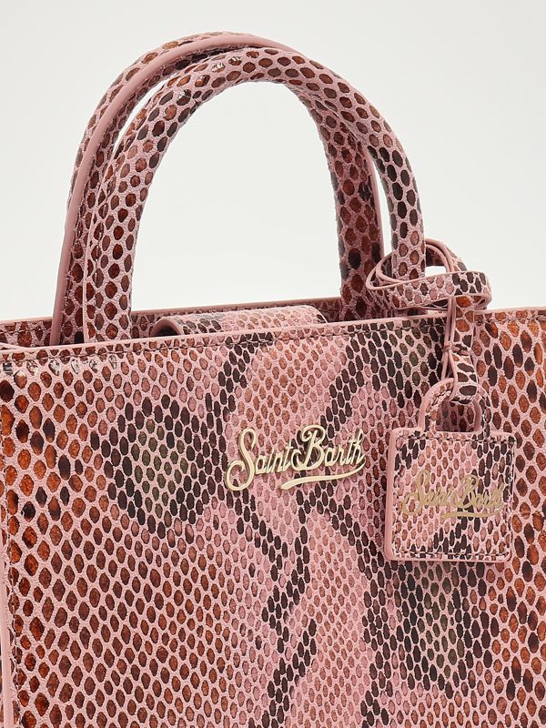 6. Bolso de mujer Shop Bag Mini de piel Rosa MC2 Saint Barth shbm0002