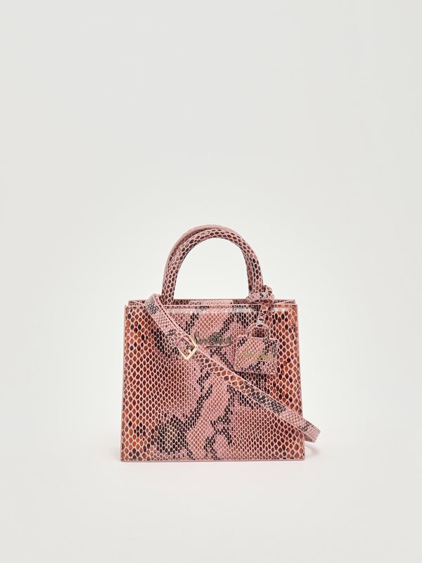 4. Bolso de mujer Shop Bag Mini de piel Rosa MC2 Saint Barth shbm0002