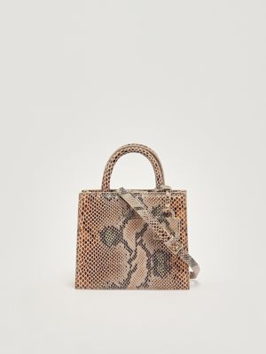 4. Bolso de mujer Shop Bag Mini de piel Beige