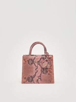 Sac à main pour femme Mini Shop Bag en cuir Rose MC2 Saint Barth