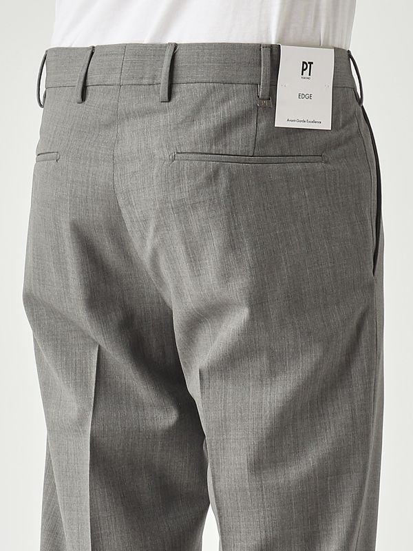 4. Pantalón de hombre Dieci de lana elástica Gris Claro PT Torino coafx0z00fwdma37