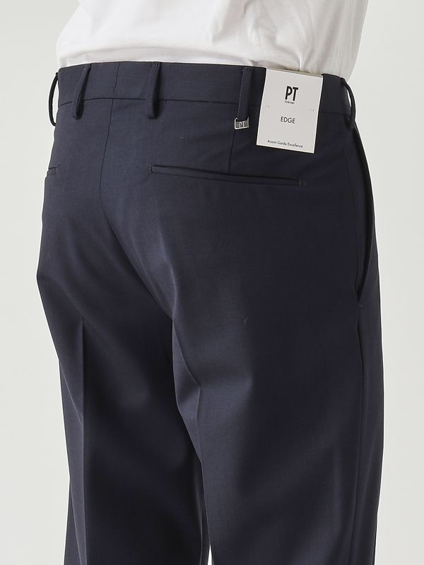 4. Pantalón de hombre Dieci de lana elástica Azul marino PT Torino coafx0z00fwdma37