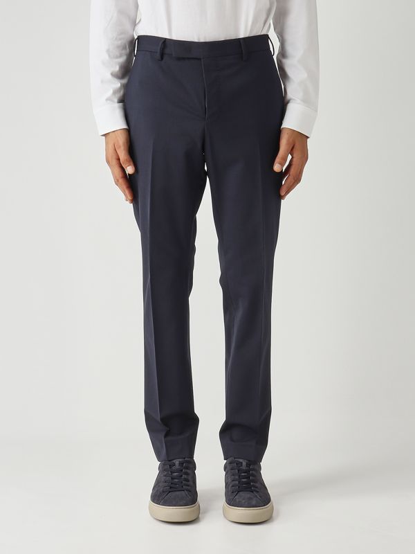 1. Pantalón de hombre Dieci de lana elástica Azul marino PT Torino coafx0z00fwdma37
