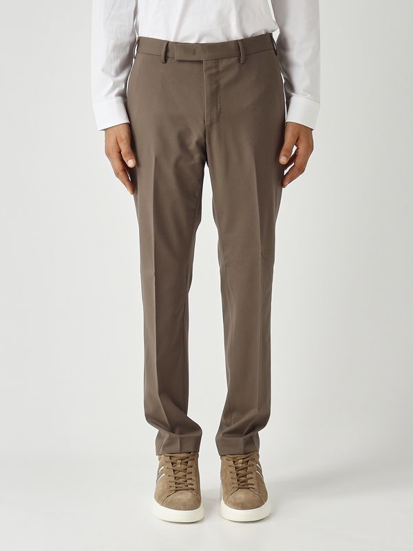 1. Pantalón de hombre Dieci de lana elástica Tórtola PT Torino coafx0z00fwdma37