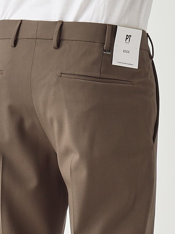 4. Pantalón de hombre Dieci de lana elástica Tórtola PT Torino coafx0z00fwdma37